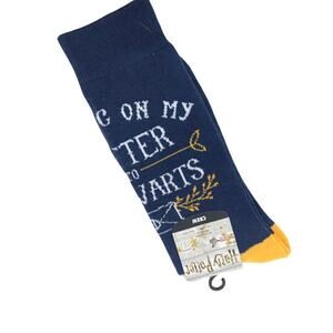 Harry Potter Waiting on Letter Hogwarts Crew Socks Men's Sock Sz 10-13 New Gift